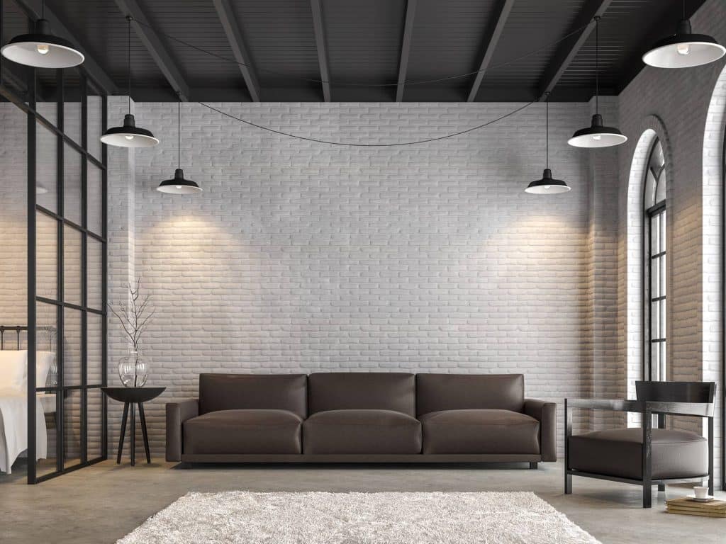 appartement loft mur en brique
